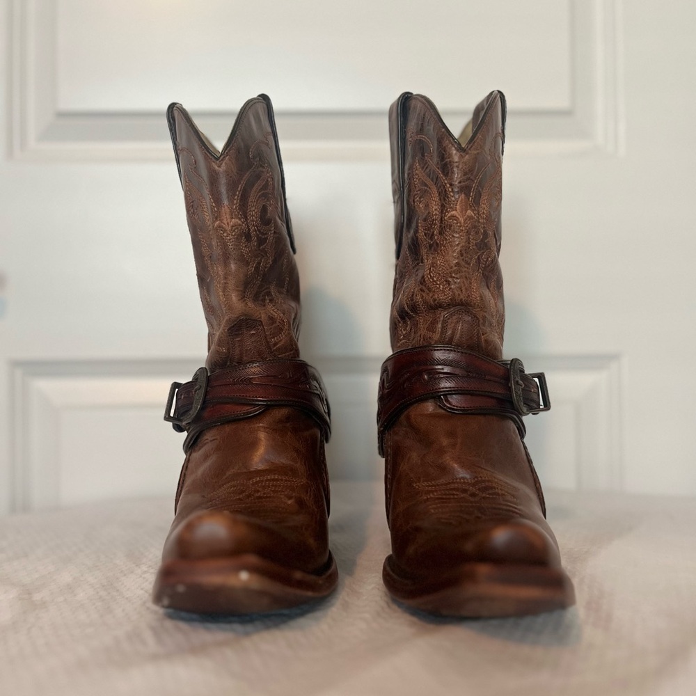 Corral Boots G1907 Ladies Saltillo Golden Brown Tooled Leather Women’s size 8 M.